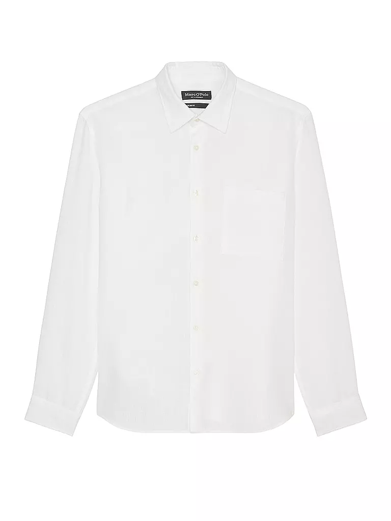 MARC O'POLO | Chemise en lin coupe regular | weiss