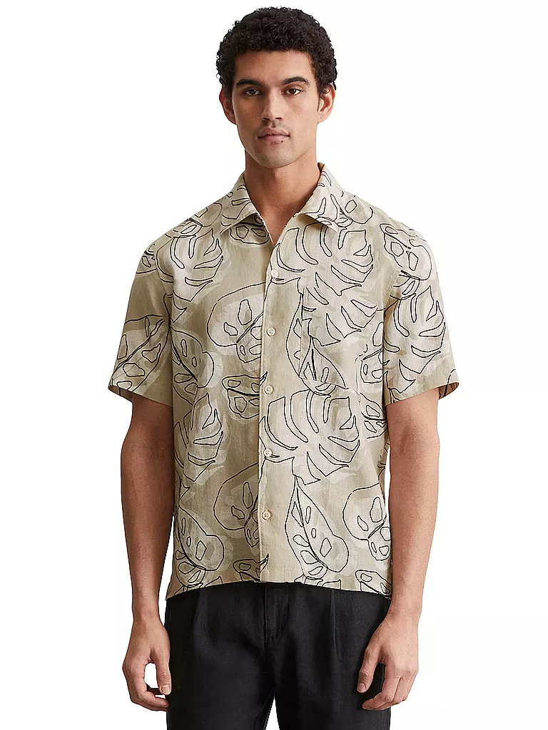 MARC O'POLO | Chemise en lin coupe regular | creme