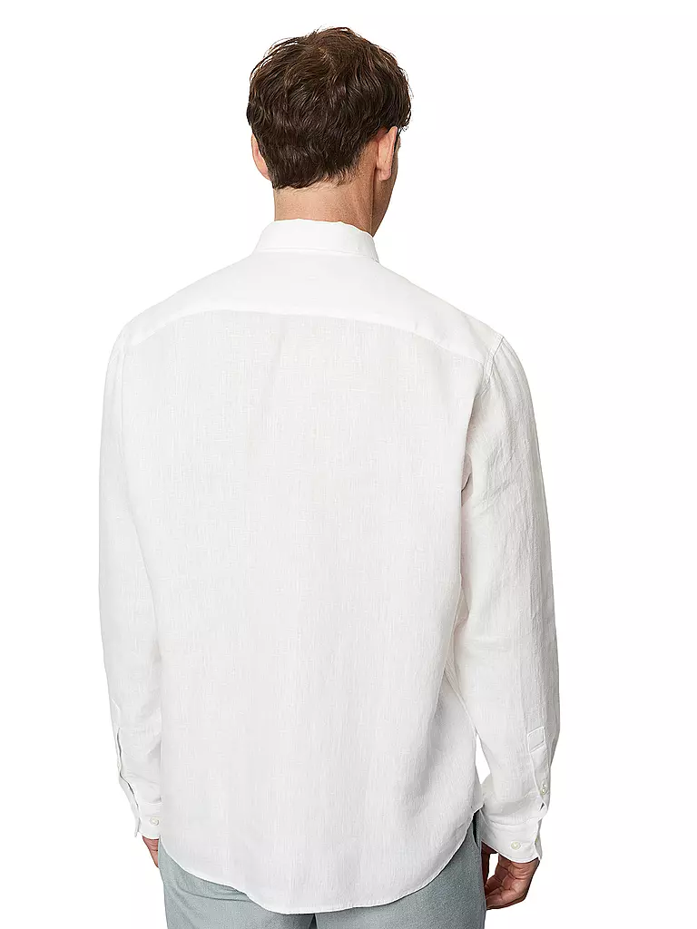MARC O'POLO | Chemise en lin coupe regular | weiss