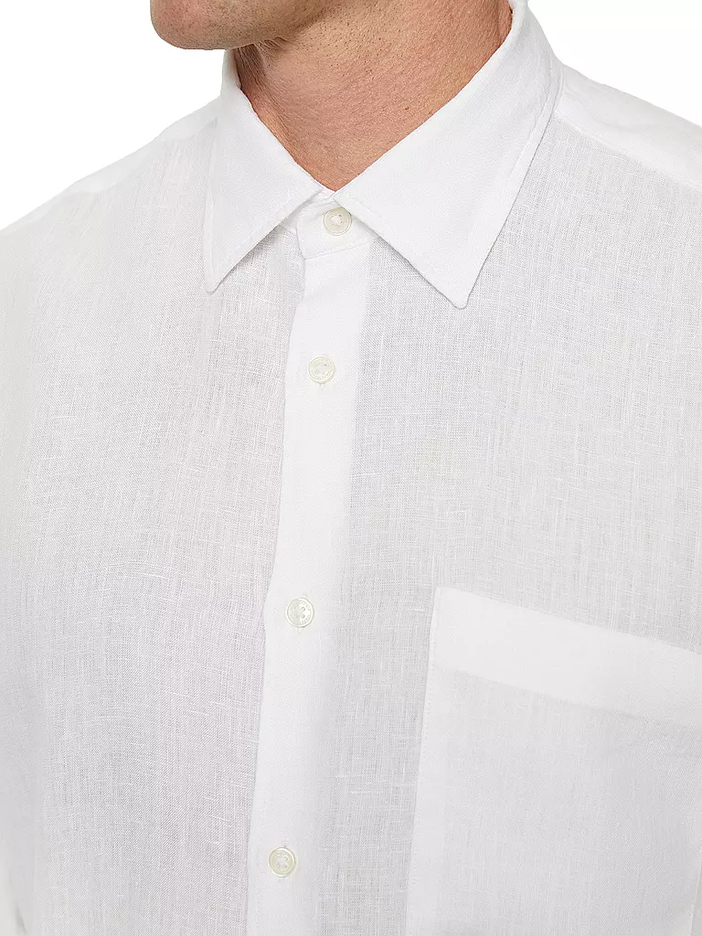 MARC O'POLO | Chemise en lin coupe regular | weiss