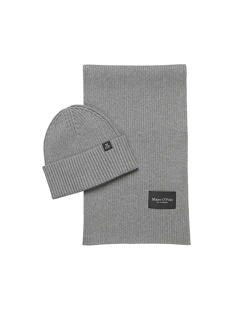 MARC O'POLO | Ensemble 2 pièces bonnet et écharpe | grau