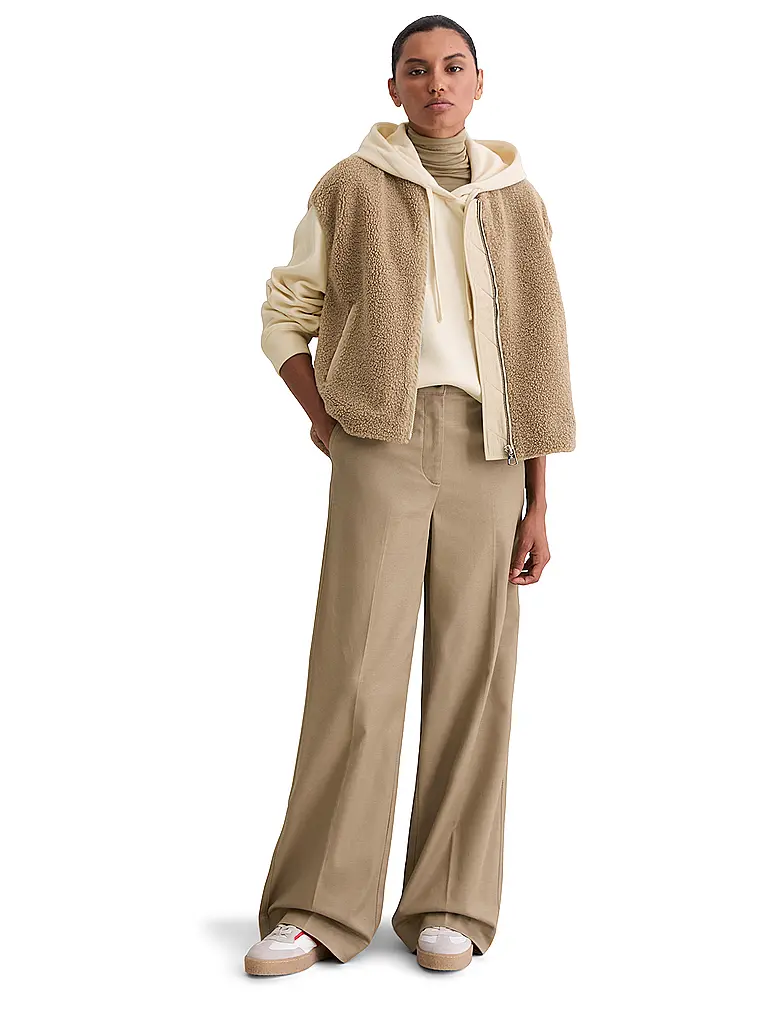 MARC O'POLO | Gilet en teddy | Marron