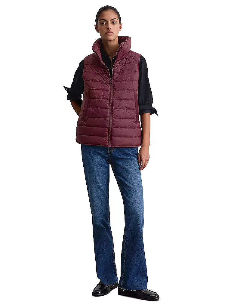 MARC O'POLO | Gilet matelassé | dunkelrot