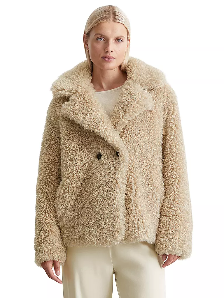 MARC O'POLO | Jacke in Felloptik | Camel