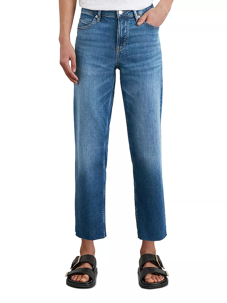 MARC O'POLO | Jean taille haute jambe droite | Bleu