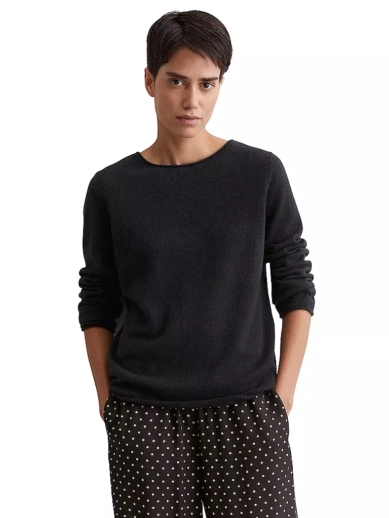 MARC O'POLO | Kaschmirpullover  | Bleu foncé