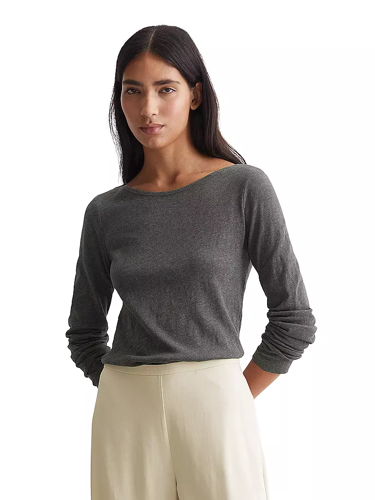 MARC O'POLO | Langarmshirt  | Gris