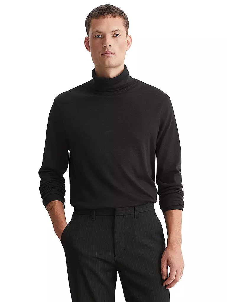 MARC O'POLO | Langarmshirt  | Noir