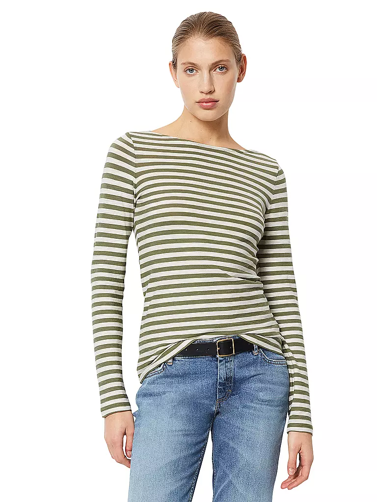MARC O'POLO | Langarmshirt | Olive