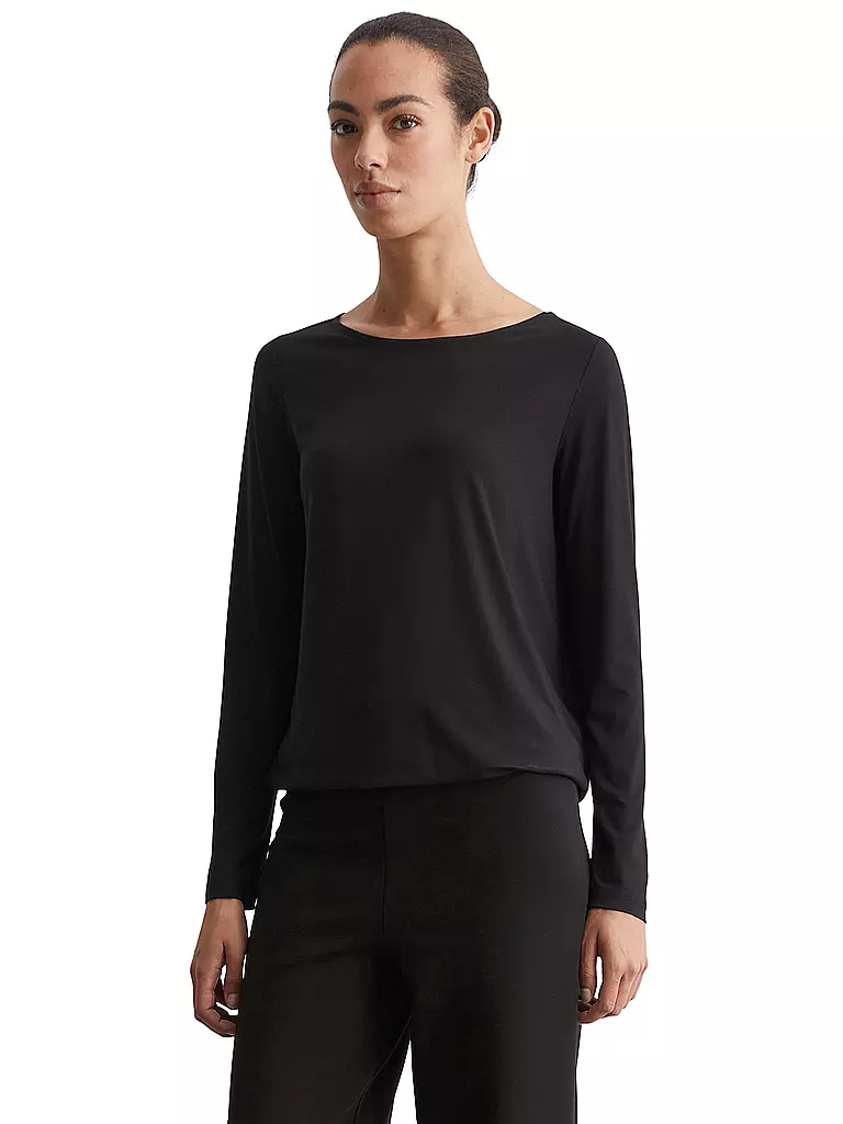 MARC O'POLO | Langarmshirt | Noir