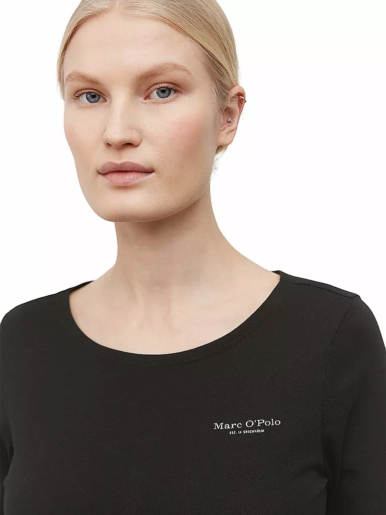 MARC O'POLO | Langarmshirt | Noir