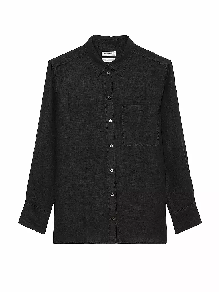 MARC O'POLO | Leinenbluse  | Noir