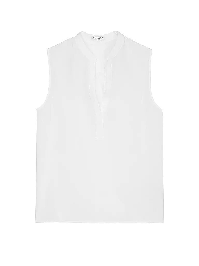 MARC O'POLO | Leinenbluse  | Blanc