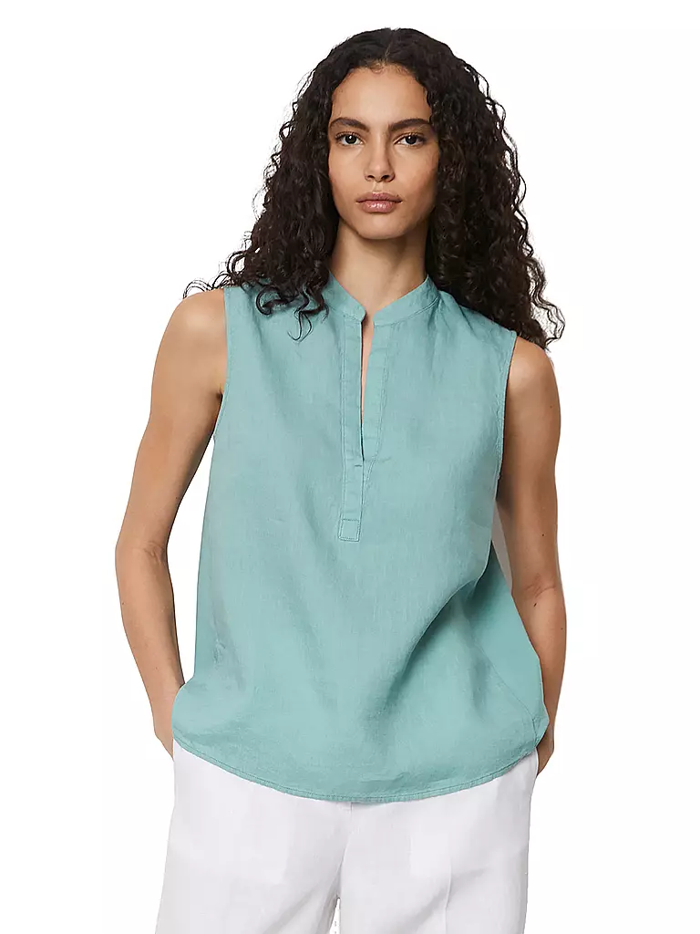 MARC O'POLO | Leinenbluse  | Bleu clair