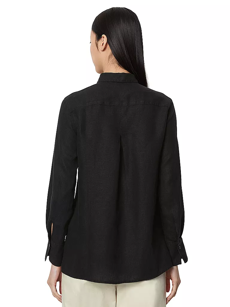 MARC O'POLO | Leinenbluse  | Noir