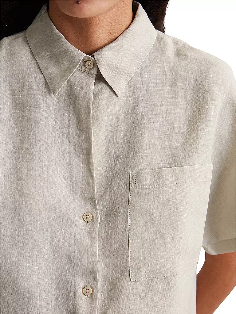 MARC O'POLO | Leinenbluse | Gris clair