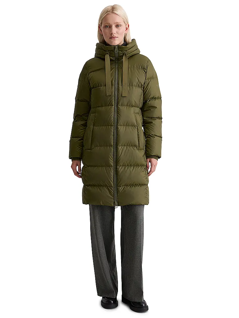 MARC O'POLO | Manteau matelassé en duvet | olive