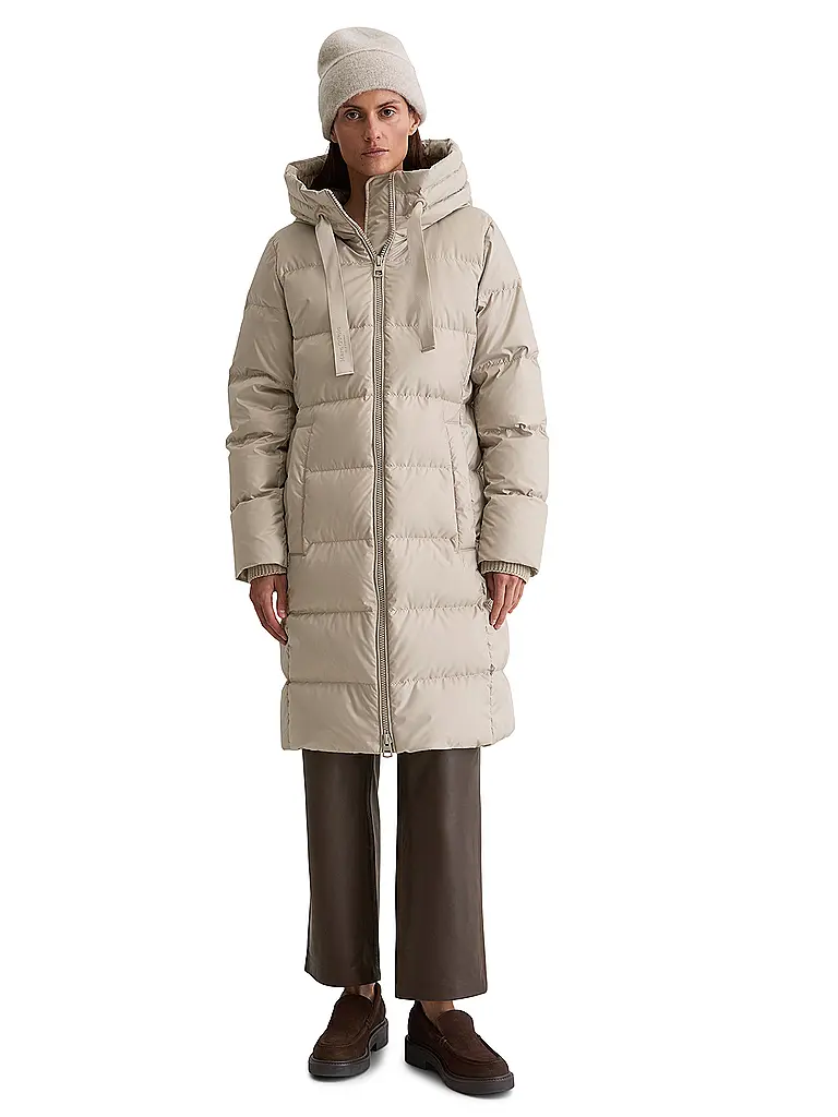 MARC O'POLO | Manteau matelassé en duvet | Beige