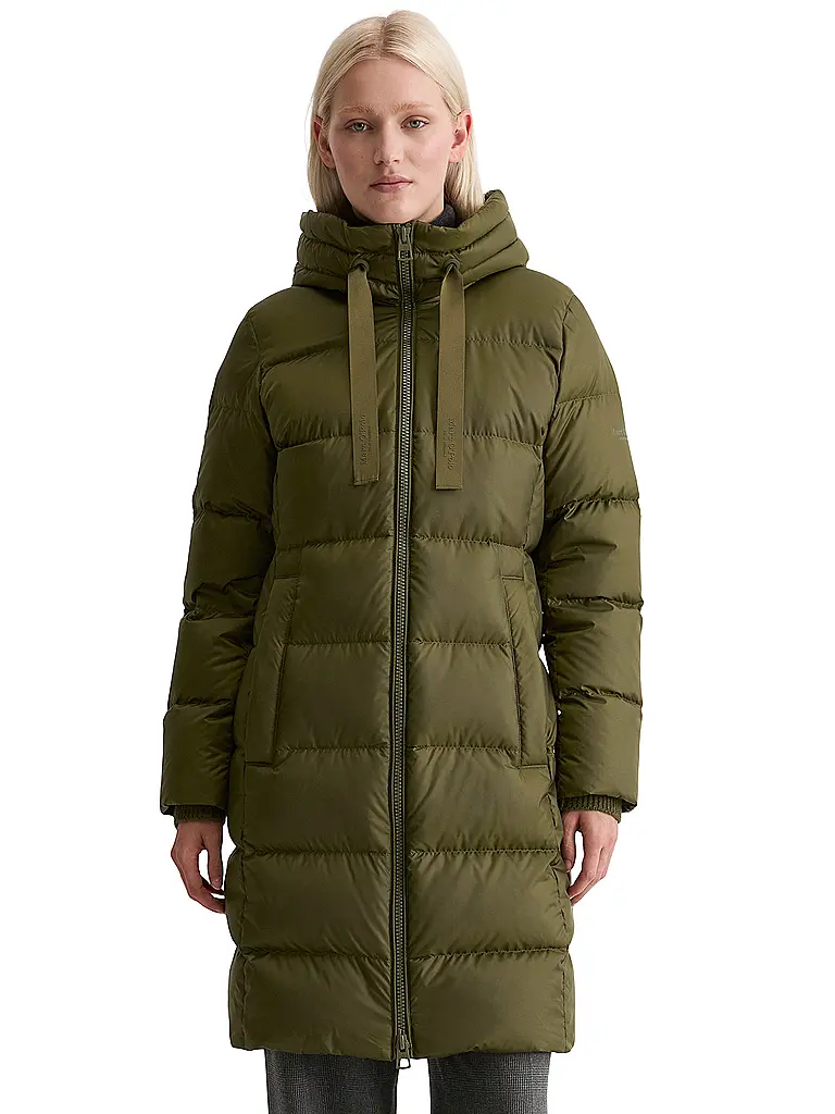 MARC O'POLO | Manteau matelassé en duvet | olive