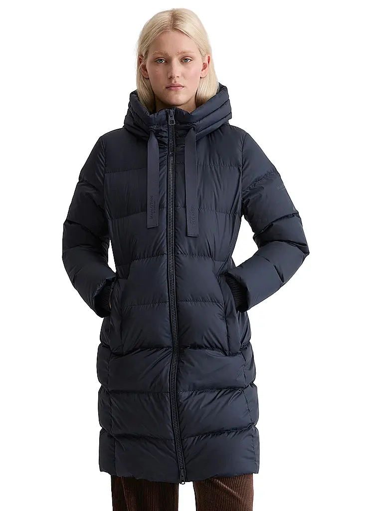 MARC O'POLO | Manteau matelassé en duvet | dunkelblau