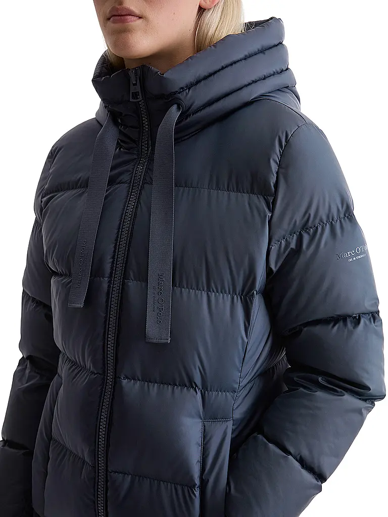 MARC O'POLO | Manteau matelassé en duvet | dunkelblau