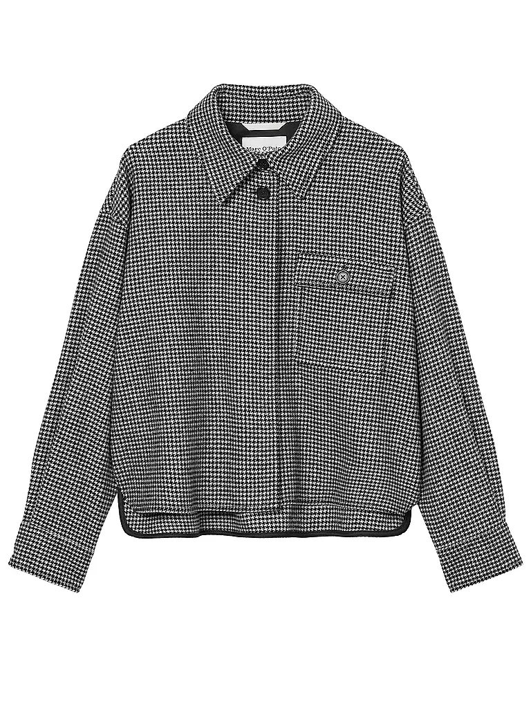 MARC O'POLO | Overshirt Boxy Fit | Noir