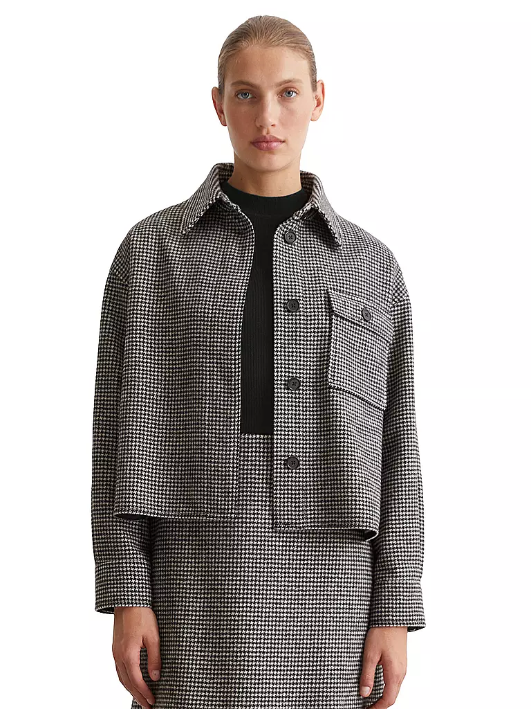 MARC O'POLO | Overshirt Boxy Fit | Noir