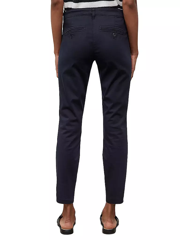 MARC O'POLO | Pantalon "Laxa" (taille haute) | dunkelblau