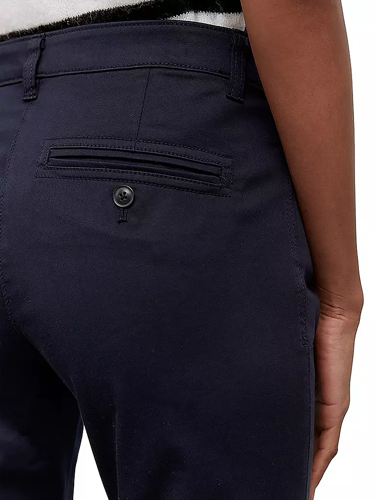 MARC O'POLO | Pantalon "Laxa" (taille haute) | dunkelblau