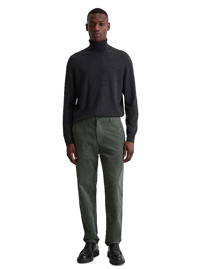 MARC O'POLO | Pantalon en velours côtelé BELSBO | Vert foncé