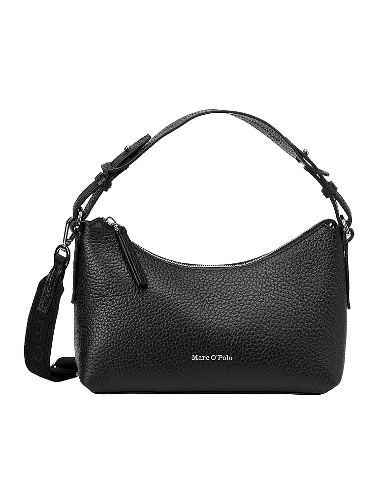 MARC O'POLO | Sac en cuir - Sac bandoulière moyen | schwarz