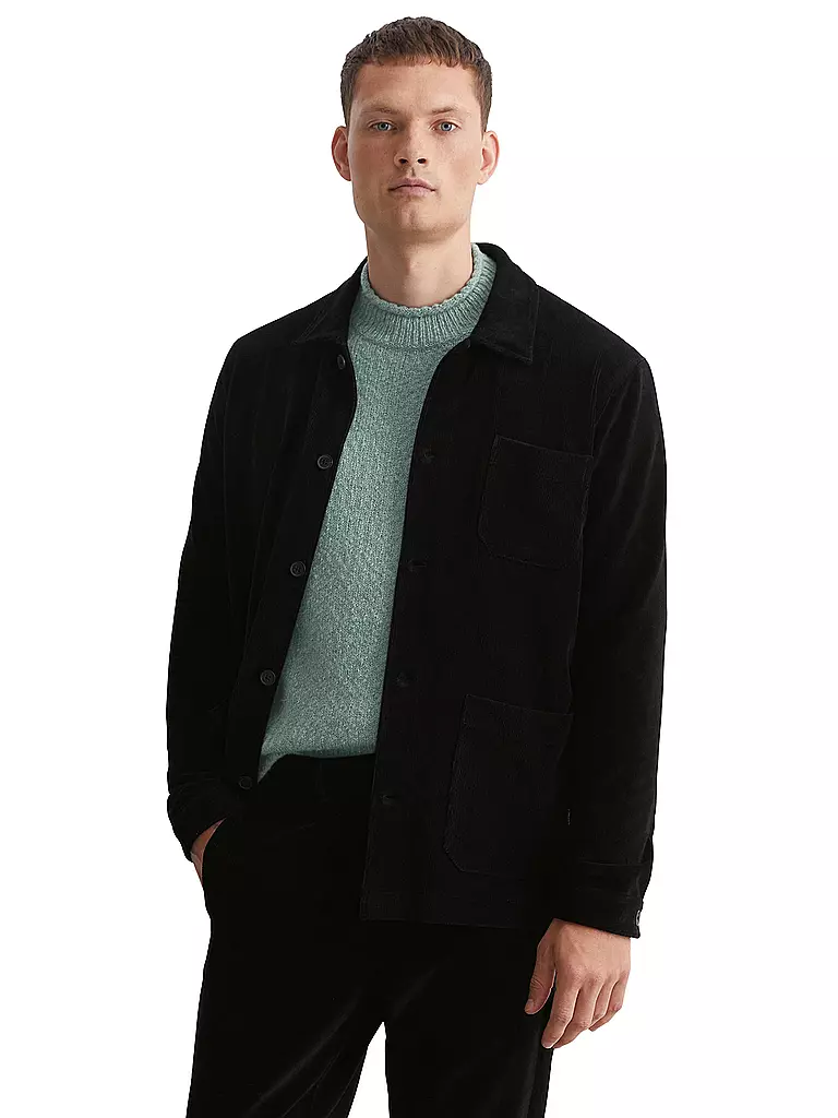 MARC O'POLO | Samtjacke  | Noir