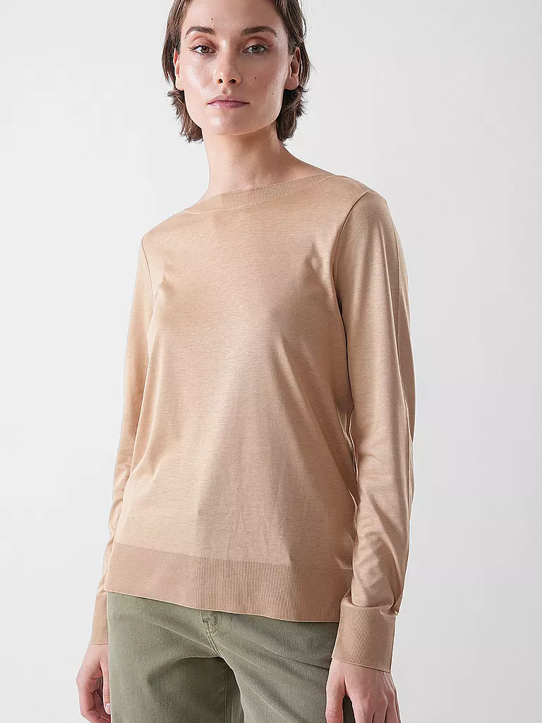 MARC O'POLO | T-shirt à manches longues | hellbraun