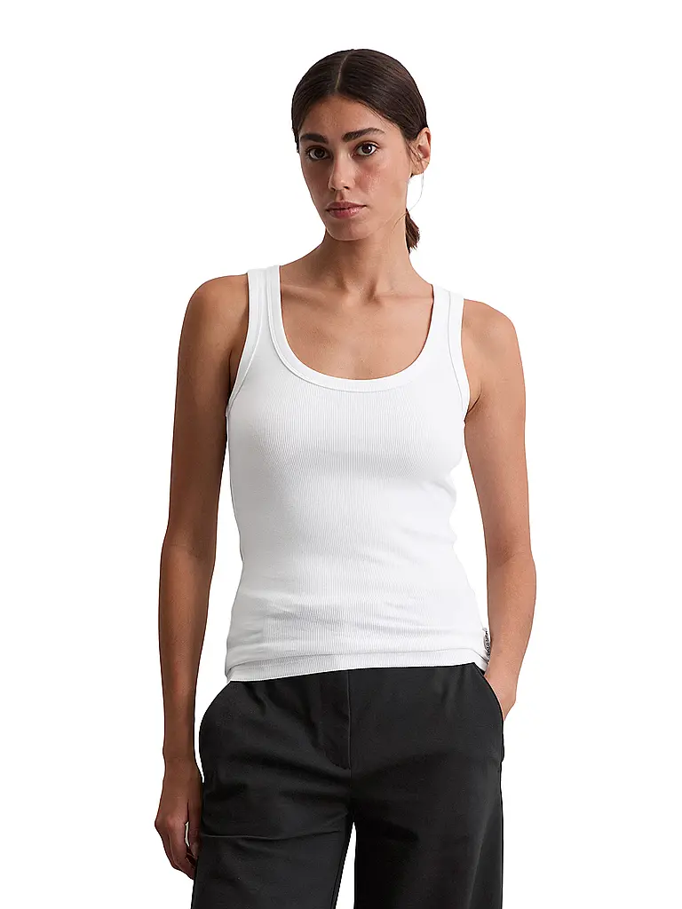 MARC O'POLO | Top
Marque : MARC O'POLO
Couleur : blanc
Catégories : Mode,Femme

Longueur des manches : sans manches
Encolure : Col rond
Matière : Coton,Stretch
Motif : Uni
Coupe (vêtements d'extérieur) : Regular | Blanc