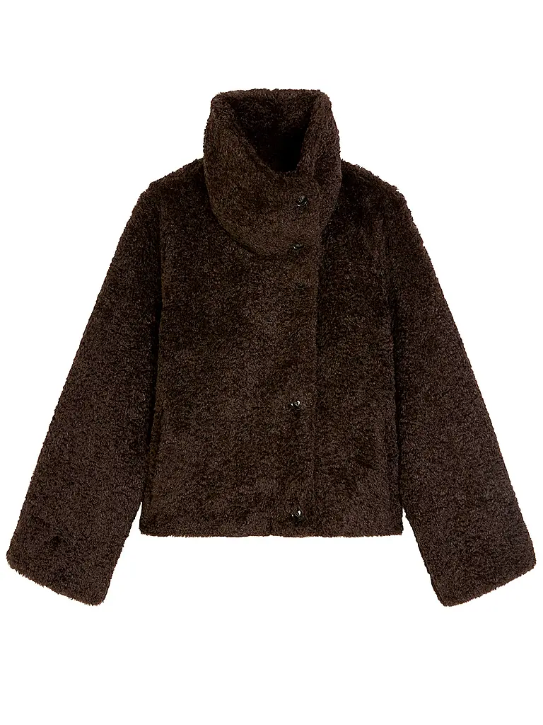 MARC O'POLO | Veste aspect fourrure | Marron