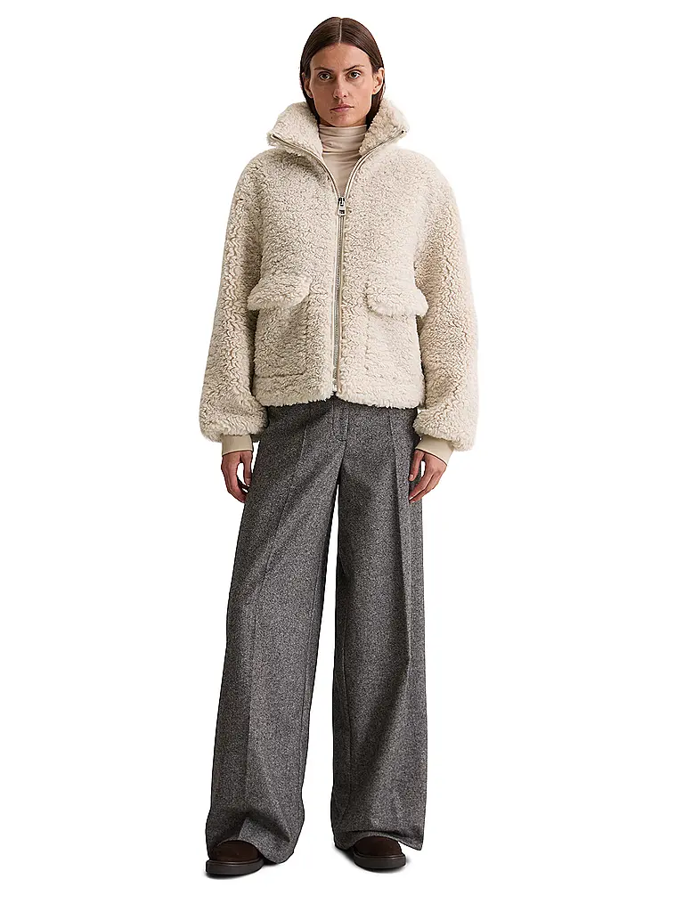MARC O'POLO | Veste aspect fourrure | creme
