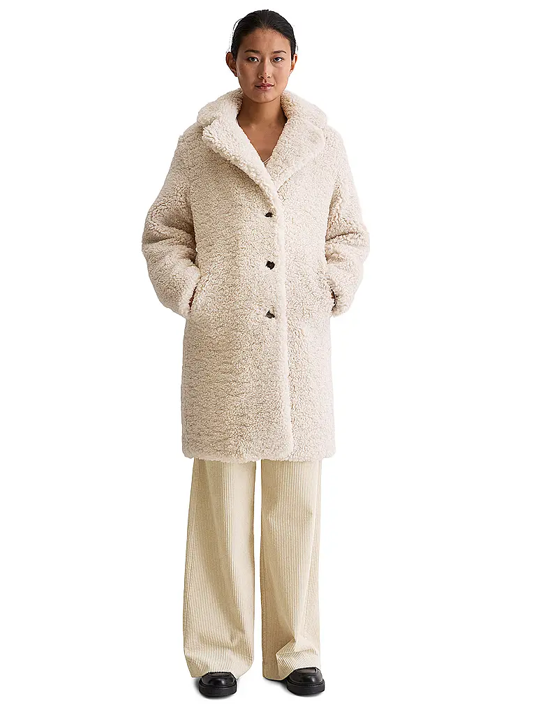 MARC O'POLO | Veste aspect fourrure | creme