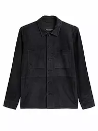 MARC O'POLO | Veste en cuir | Bleu foncé