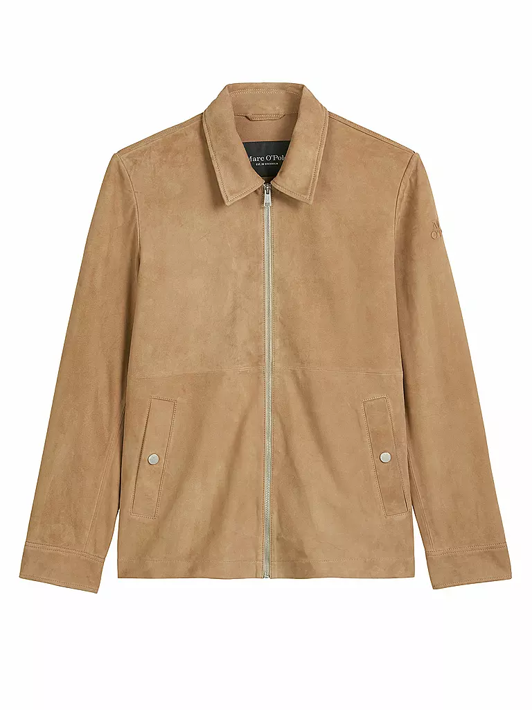 MARC O'POLO | Veste en cuir | Beige