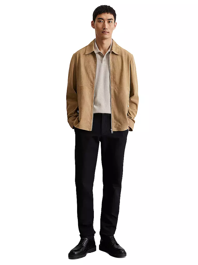 MARC O'POLO | Veste en cuir | Beige