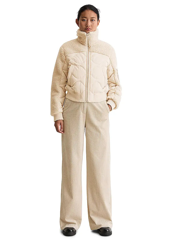 MARC O'POLO | Veste matelassée aspect fourrure | creme