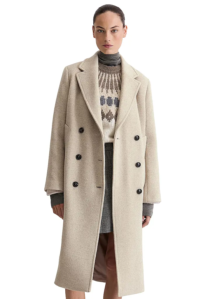 MARC O'POLO | Wollmantel  | creme