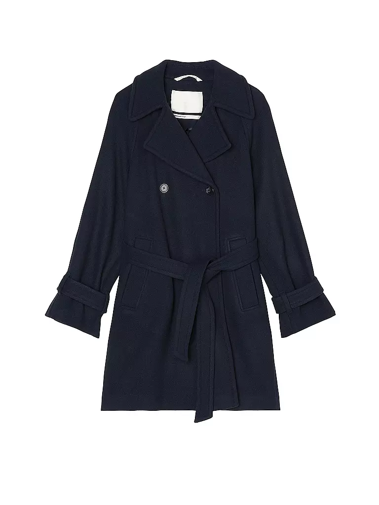 MARC O'POLO | Wollmantel | Bleu foncé