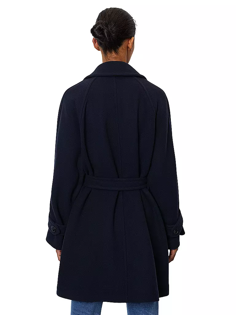MARC O'POLO | Wollmantel | Bleu foncé