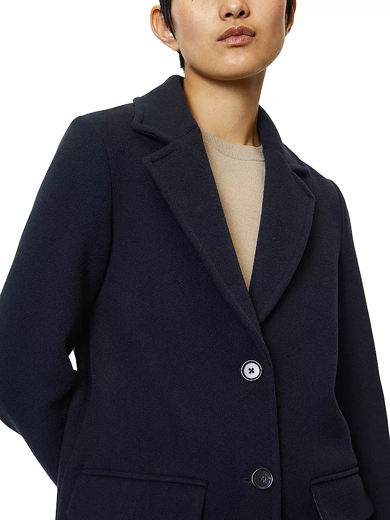 MARC O'POLO | Wollmantel | Bleu foncé