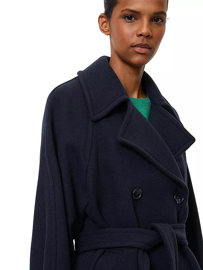 MARC O'POLO | Wollmantel | Bleu foncé