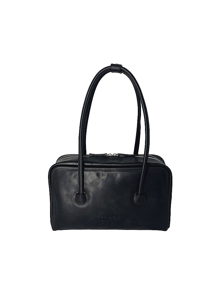 Sac en cuir - Sac bandoulière SOFT BOSTON noir