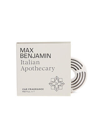 MAX BENJAMIN | Recharge de parfum pour voiture COLLECTION CLASSIQUE Apothicaire Italien