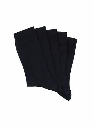 MAX CALVIN | Chaussettes, lot de 5, bleu foncé