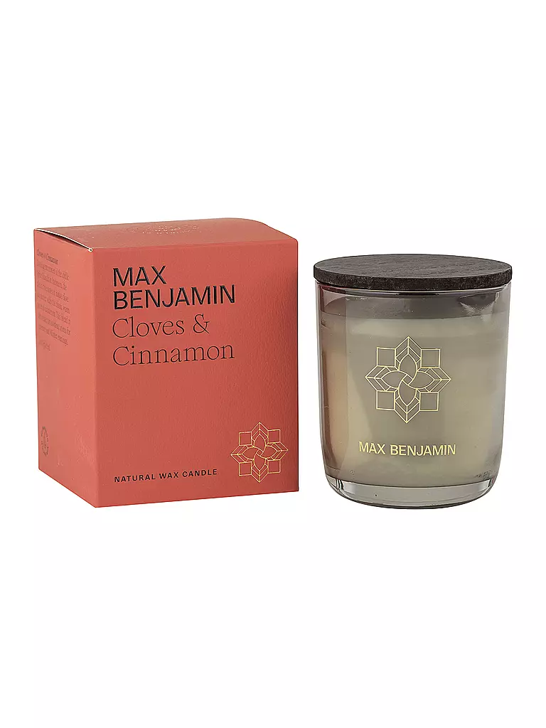 MAX BENJAMIN | Bougie de Noël COLLECTION CLASSIQUE 210g Clous de girofle & Cannelle | rot